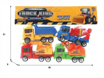 Набор машин арт. 553-19A Строительная техника 4 шт. в пак.• /144 шт./