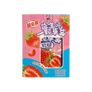 Мармелад арт. 660749/660701 Фруктовый с пребиотиками "Клубника" 20 г 20 шт. в кор.#