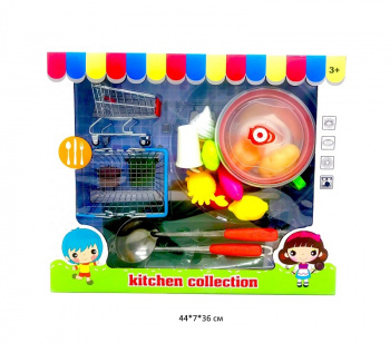 Набор посуды арт. 24-6 С продуктами, тележкой в кор._ Набор посуды арт. 24-6 С продуктами, тележкой в кор._