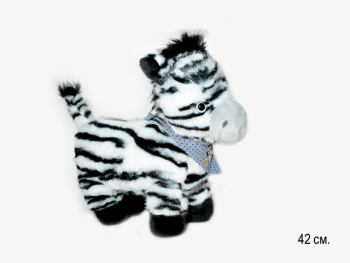 им Зебра арт. 1121-209 С платочком на шее 42 см в пак.