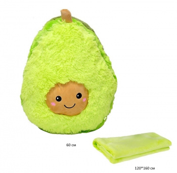 им Авокадо арт. 90221-1/1224-8/801932 Ворсистое с пледом 120*160 см в пак.)