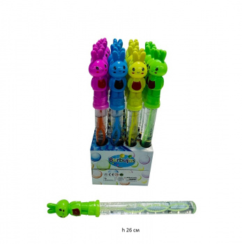 Пузыри мыльные арт. 1806 Зайка цвета микс 26 см (24 шт.) шоубокс•= Пузыри мыльные арт. 1806 Зайка цвета микс 26 см (24 шт.) шоубокс•=