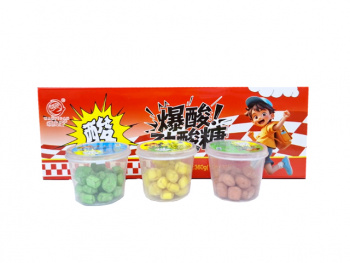 Конфета арт. 171131 Кислая 12 г в стакане вкусы микс 30 шт. в кор.*