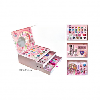 Набор косметики арт. LD6137 Трехярусная шкатулка "Единорог"=