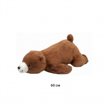 им Медведь арт. 20816-1-209 Коричневый лежит 60 см в пак.