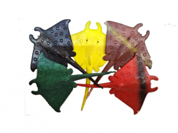 Игр. резин. арт. 26122 Скат Набор 10 шт. в пак.• Игр. резин. арт. 26122 Скат Набор 10 шт. в пак.•