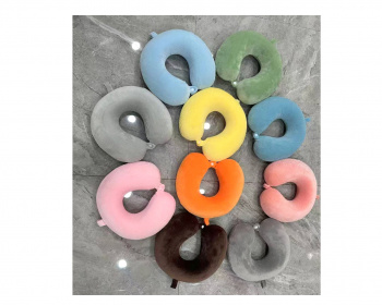 им Подушка арт. U0001 На шею круглая цвета микс в пак.)