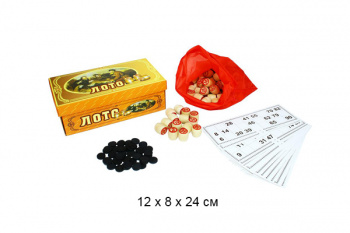 Лото Русское арт. W9090/S905H Настольная ира в кор._/36 шт./