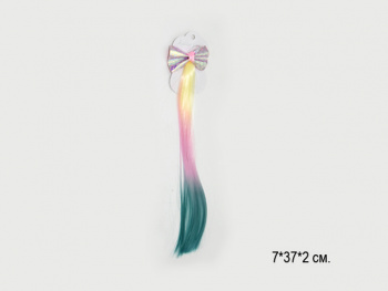 Пряди заколка арт. B0171 Бант пластик цвета микс 1 шт. в пак.