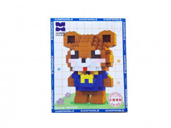 Конструктор арт. 85108 Микро Медведь в синей кофте 583 дет. в кор.=