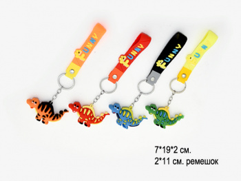 Брелок арт. 540-709 На руку Дракон улыбается цвета микс в пак.