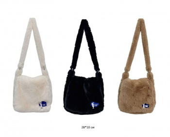 Сумка арт. 1216-209 Меховая цвета микс в пак.