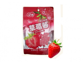 Конфета арт. 224776 Жевательные бобы "Клубника" 35 г 20 шт. упаковка*#