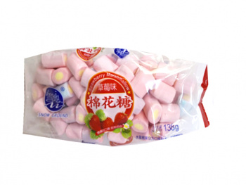 Маршмеллоу арт. 884547 Рулетики "Клубника" 138 г в пак.