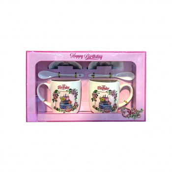 Подарочный набор арт. 1652-501 На двоих "Happy Birthday" 6 предметов в кор.