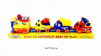 Паровоз арт. 18008E Со строительной техникой развив. в пленке_ Паровоз арт. 18008E Со строительной техникой развив. в пленке_