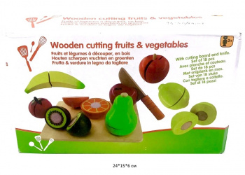 Деревянная игрушка арт. 93-50 Фрукты нарезные в кор._ Деревянная игрушка арт. 93-50 Фрукты нарезные в кор._