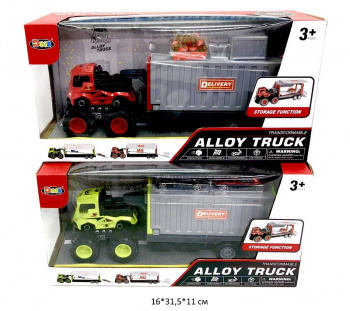 Грузовик арт. H2106 Катапульта с прицепом в ассортименте в кор._