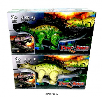 Динозавр арт. 804 Цвета микс свет, звук, движение на бат. в кор._
