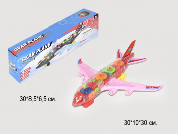 Самолет арт. 332-5 Шестеренки на батар. в кор._=/120 шт./