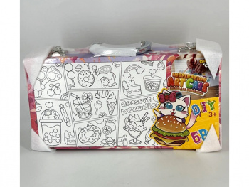 кц_Набор для рисования арт. 26006 В деревянном чемодане 68 предметов в пак.