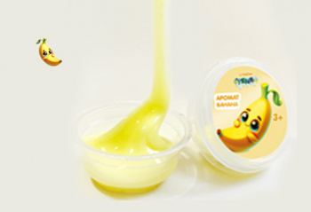 Слайм "Стекло" банановый, 70 гр Слайм "Стекло" банановый, 70 гр