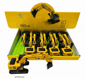 Экскаватор арт. 168-56B Гусеничный (10 шт.) шоубокс• Экскаватор арт. 168-56B Гусеничный (10 шт.) шоубокс•