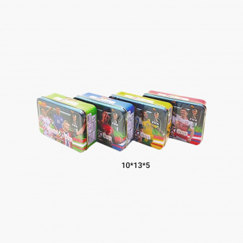 Карточки арт. 3261 Коллекционные "Футбол" ассорти в жестяной в кор._