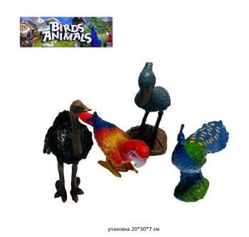 Набор животных арт. Q908-3 Птицы 4 шт. в пак.•
