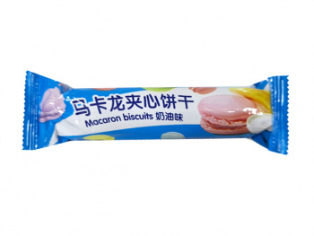 Печенье арт. 670127 Макарон вкус черника 55 г в пак. 20 шт. упаковка;*,