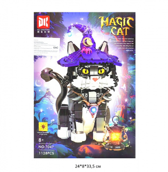 Конструктор арт. DK7047/7047 Кот-волшебник 1128 дет. в кор._ Конструктор арт. DK7047/7047 Кот-волшебник 1128 дет. в кор._