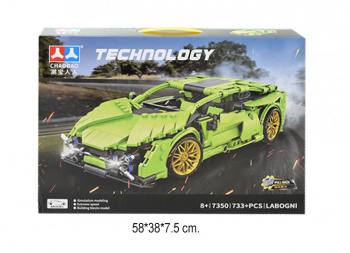 Конструктор арт. 7350 Автомобиль 733 дет. в кор.•/36 шт./