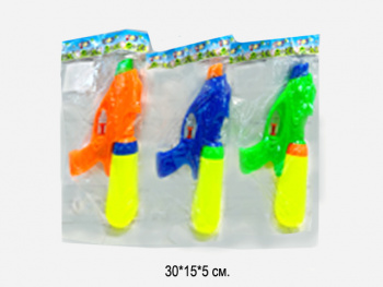 Пистолет водн. арт. 1261 Цвета микс 24 см в пак.• /384 шт./