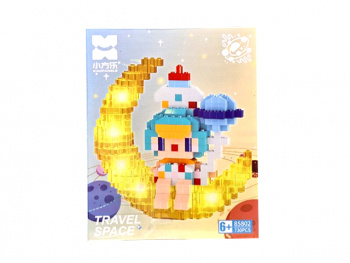 Конструктор арт. 85802-802 Микро Мальчик в короне на луне 730 дет. в кор.