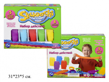 Пластилин арт. 7224 Skwooshi 5 цветов в кор._~ Пластилин арт. 7224 Skwooshi 5 цветов в кор._~