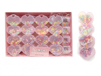 Набор для плетения арт. 27037 "Сердце" бусины, бисер с аксессуарами в кор.=