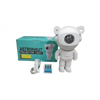 Ночник настольный арт. 15778-12/JX026 Космонавт проектор с пультом 20*12*10 см в кор._