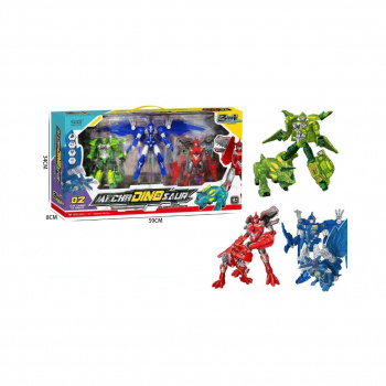 Трансформер арт. 8228-P5 Робот-динозавр Набор 3 шт. в кор. 59*8*34