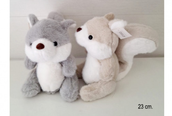 им Белка арт. 5059/23 Сидит 2 цвета 23 см в пак.